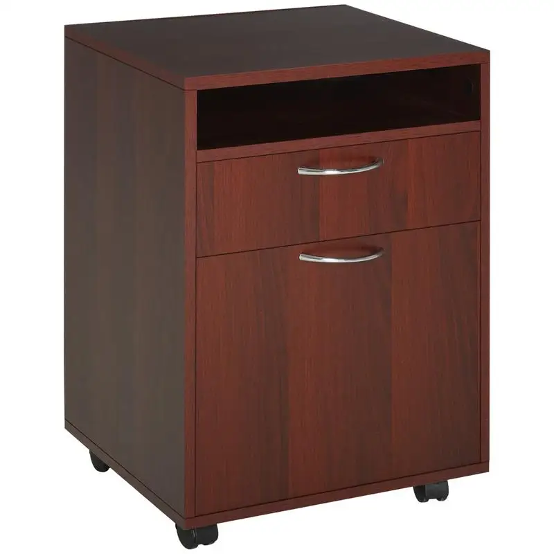 Armadietto portaoggetti mobile per un facile accesso ed un'organizzazione efficiente di forniture e strumenti, design versatile e compatto