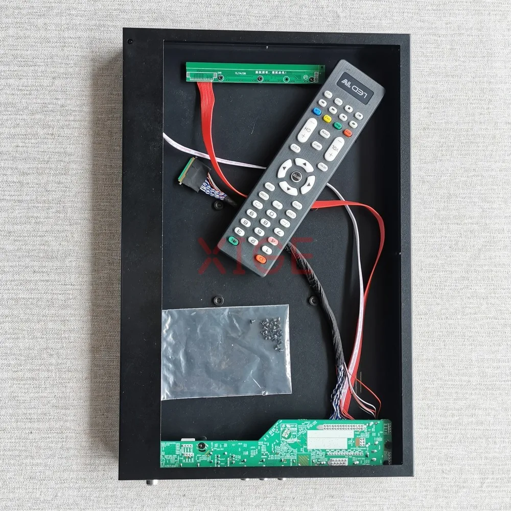 Kit de placa controladora LED y caja de Metal compatible con BT140GW02 V.5 BT140GW03 V.2 14 "40 pines LVDS Panel de ordenador portátil USB + AV + VGA + HDMI 1366x768 TV analógica