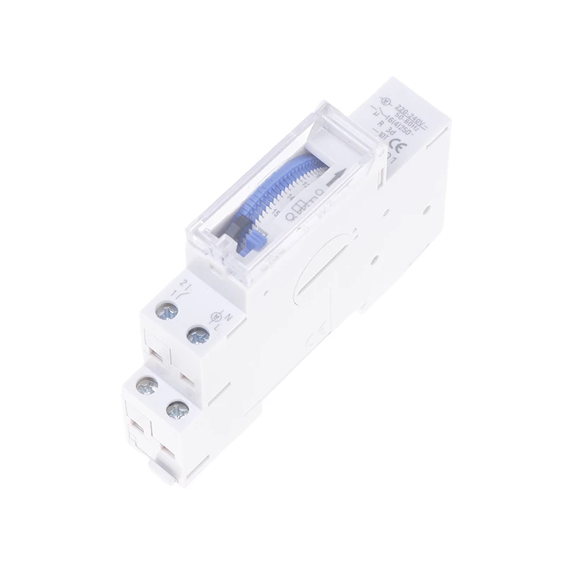 SUL180A 220V 16A Battery Din Rail Mechanical Timer Switch 24 Hours Relay Analogues Electrical Programmable Timer Switch