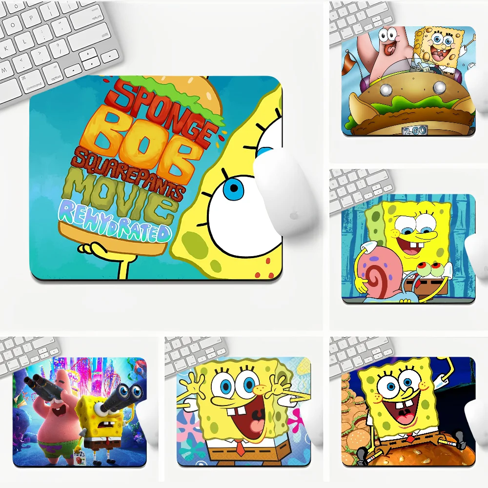 Cartoon S-SpongeBob Mousepad DIY Cartoon Anime Gaming Mouse Pad Keyboard Mouse Mats Smooth Company Writing Desk Mats