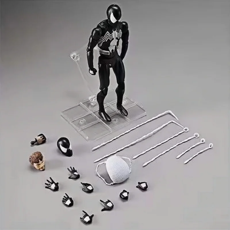 Hot Ct 1/12 Anime L'incredibile Spider-Man Mafex 147 SHFiguarts Spider Man Venom Symbiotic Action Figure 6 "Modello Giocattoli Regali