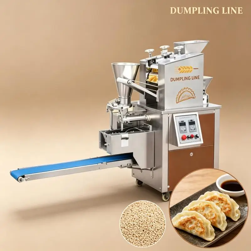 Commercial Dumpling Maker Automatic Dough Sheet Filling Wrapping Forming Equipment for Restaurant Food Processing