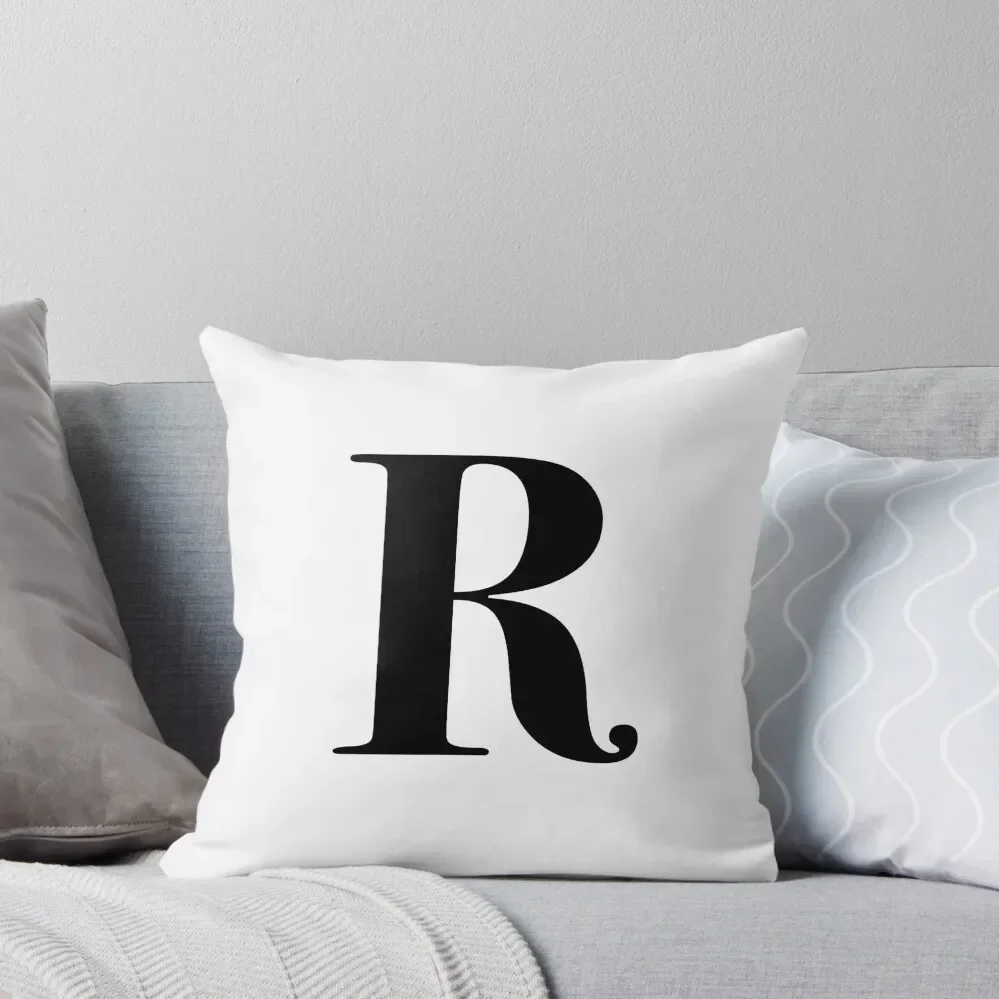 Letter R- monogram initial Throw Pillow Pillow Case Christmas Cusions Cover pillow