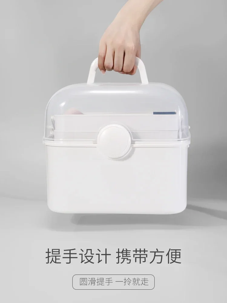 

large-sized multi-layer high-capacity storage box for organizing desktop nail polish glue storage tool box, dedicated to nai