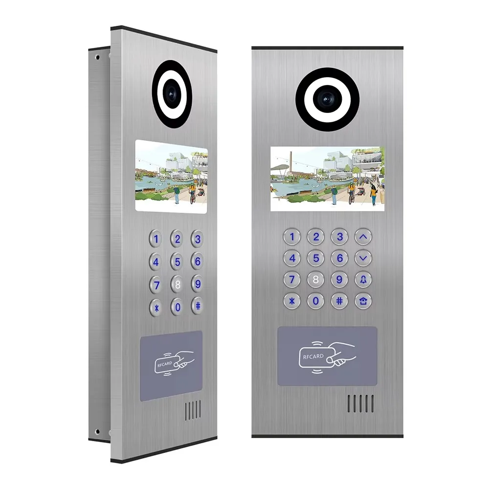 V533Multi-Unit Bluetooth Video Intercom System with APP & Cloud Platform Door Phone Access Control Metal Casing