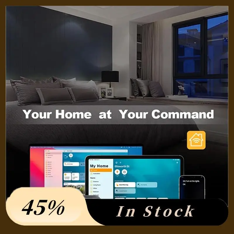 

A78K New Cerhot Homekit Wifi Smart Switch Touch Key Siri Control 1/2/3/4 Gang No Neutral And Neutral Needed Dual Mode EU Plug