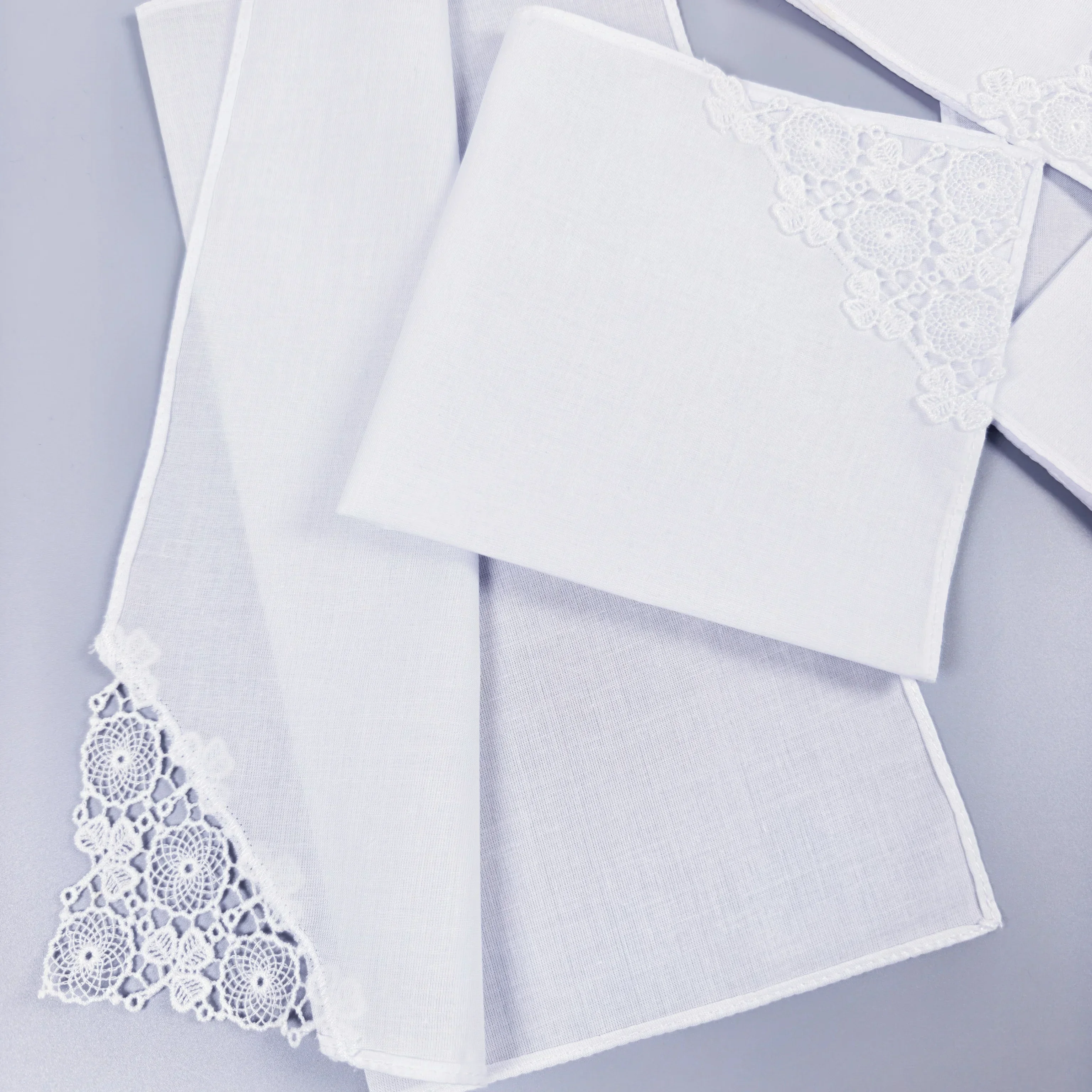 28 سنتيمتر/11IN ، 2 قطعة رقيقة نسيج القطن الخالص الدانتيل منديل الزفاف الديكور المنزل زخرفة حقيبة الديكور منديل الصلبة