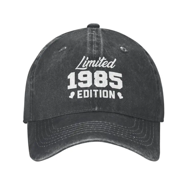 Topi Baseball katun kustom edisi 1985, topi olahraga ayah dapat disesuaikan hadiah ulang tahun lucu