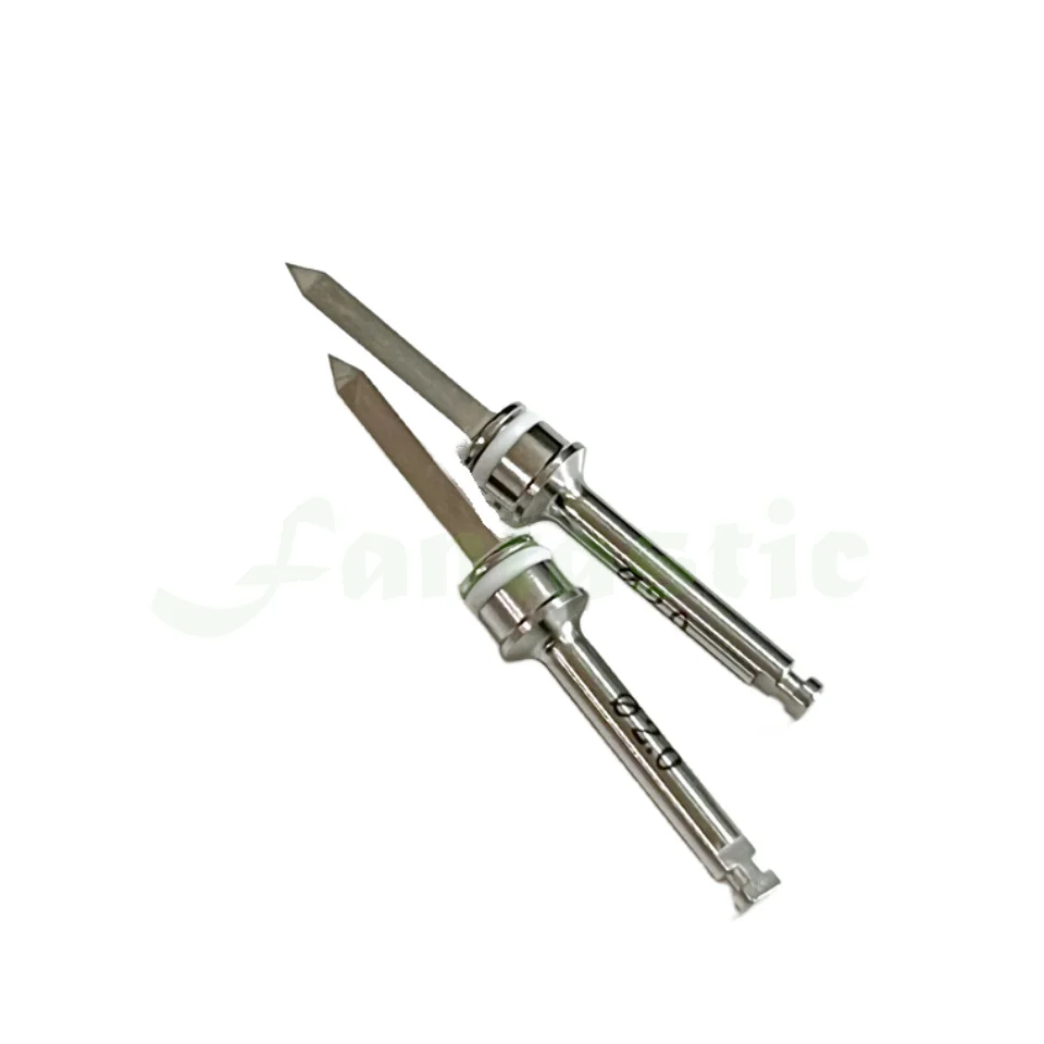 Dental Sharp Implant Lance Pilot Drills φ2.0mm Spade Marking Drill Triangular Prism Cutting Burs White Ring Code