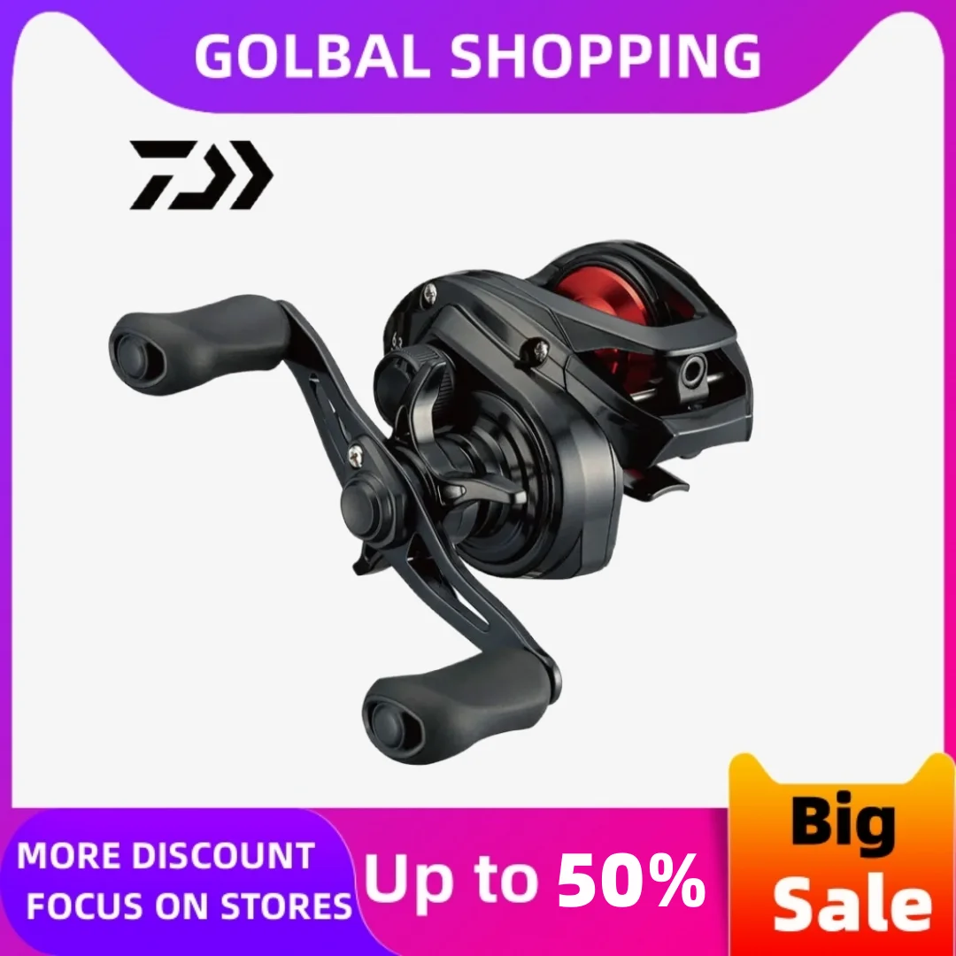 

2021 DAIWA PR100 100L Baitcasting Fishing Reel MAGFORCE Brake System Low Profile Reel Saltawater Fishing Tackle With Line