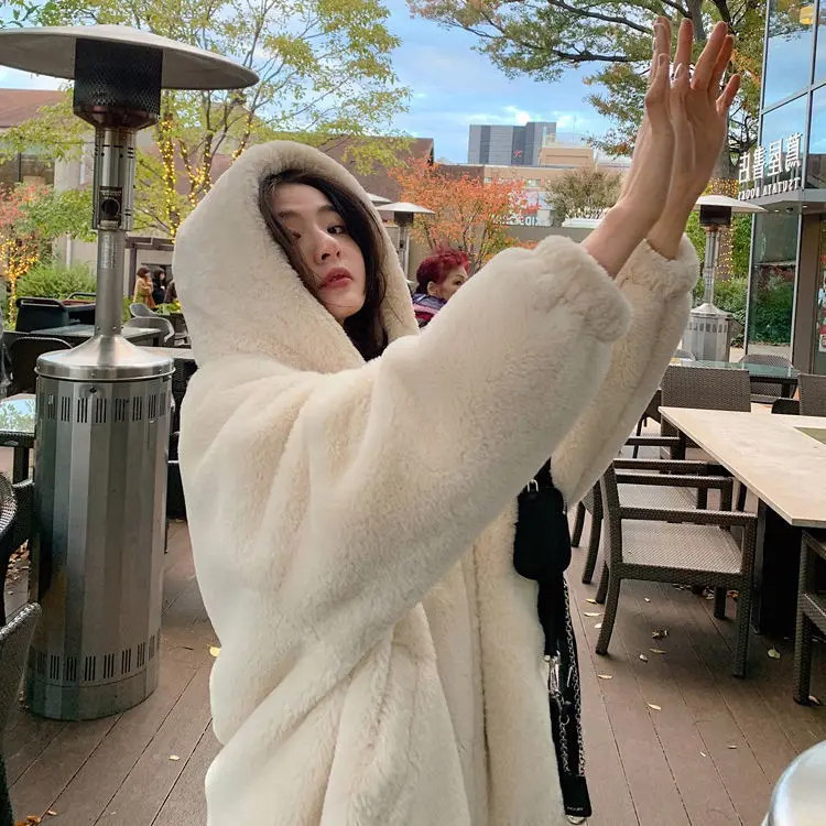 Parkas Womens Parka Coat With Real Fur Autumn Woolen Buttoned Pleated Stand-Collar Classic Preppy College School Lady Elegant OL