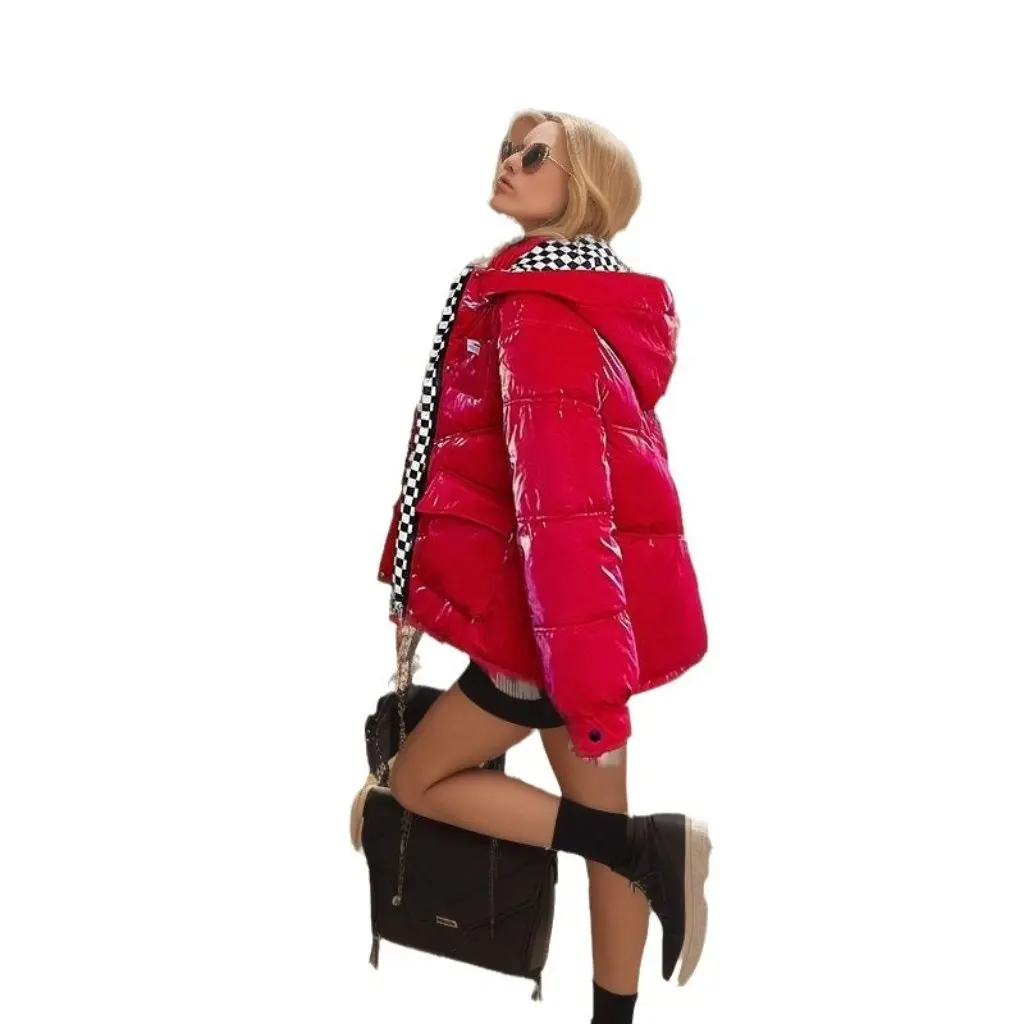 

Women's Winter down Cotton-Padded Coat Wash-Free Glossy Loose Fit Fashion Jacket New Arrival