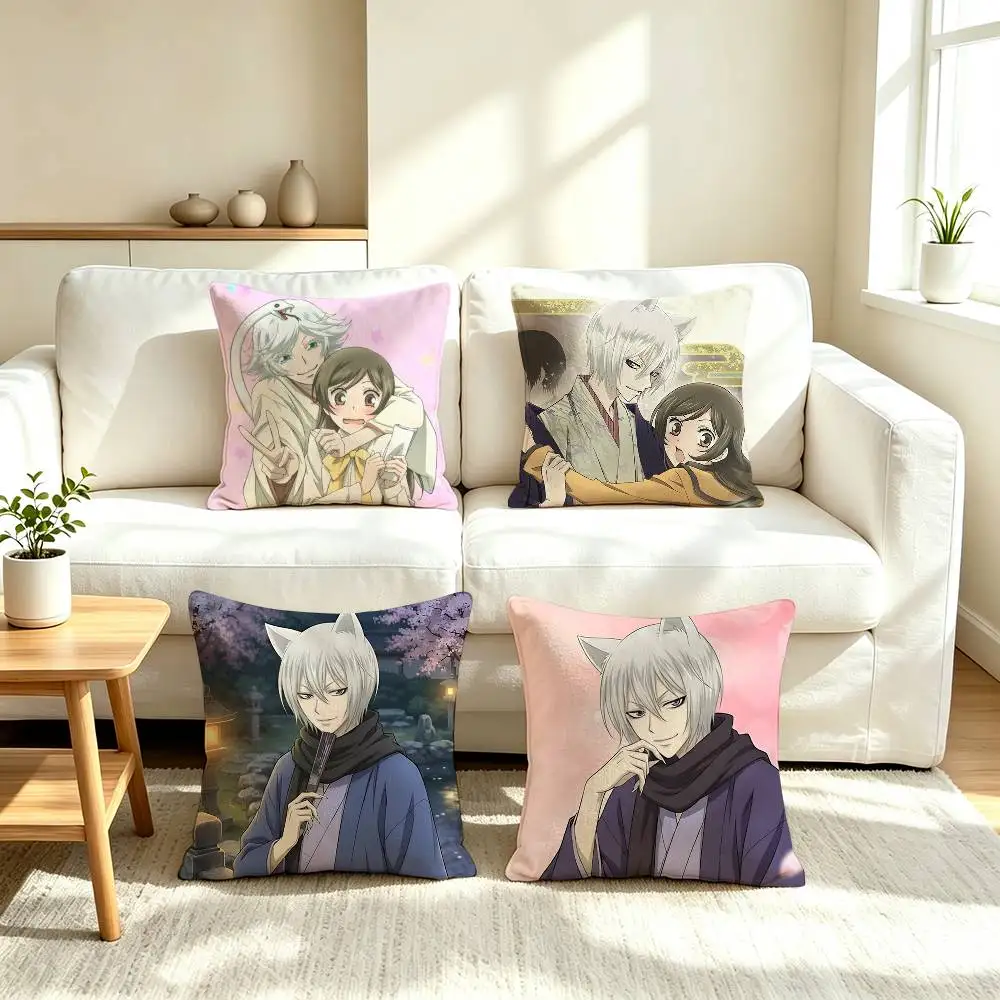 K-Kamisama Kiss Anime  Pillow Case Square Double-Sided Sofa Cushion Cover Bedroom Bedside Pillow