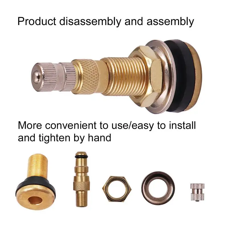 Brass TR618A Agriculture Valve Stem agricultural vehicle tubeless full copper air valve Long-Lasting Performance Tire Valve Stem