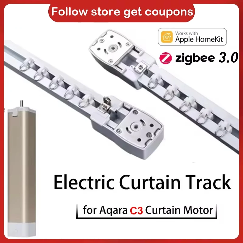 

Настраиваемые электрические карнизы для Aqara Smart Curtain Motor C3 zigbee 3,0, умный дом, карниз для штор, приложение Homekit