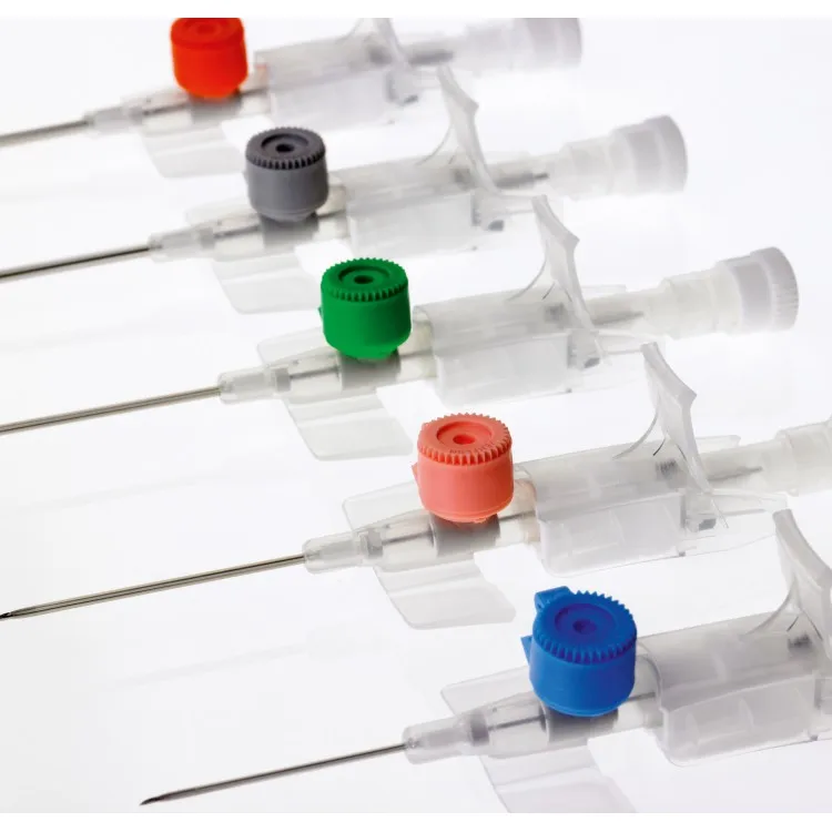 Disposable Safety Size 20g Medical Fixation Cannula With Port