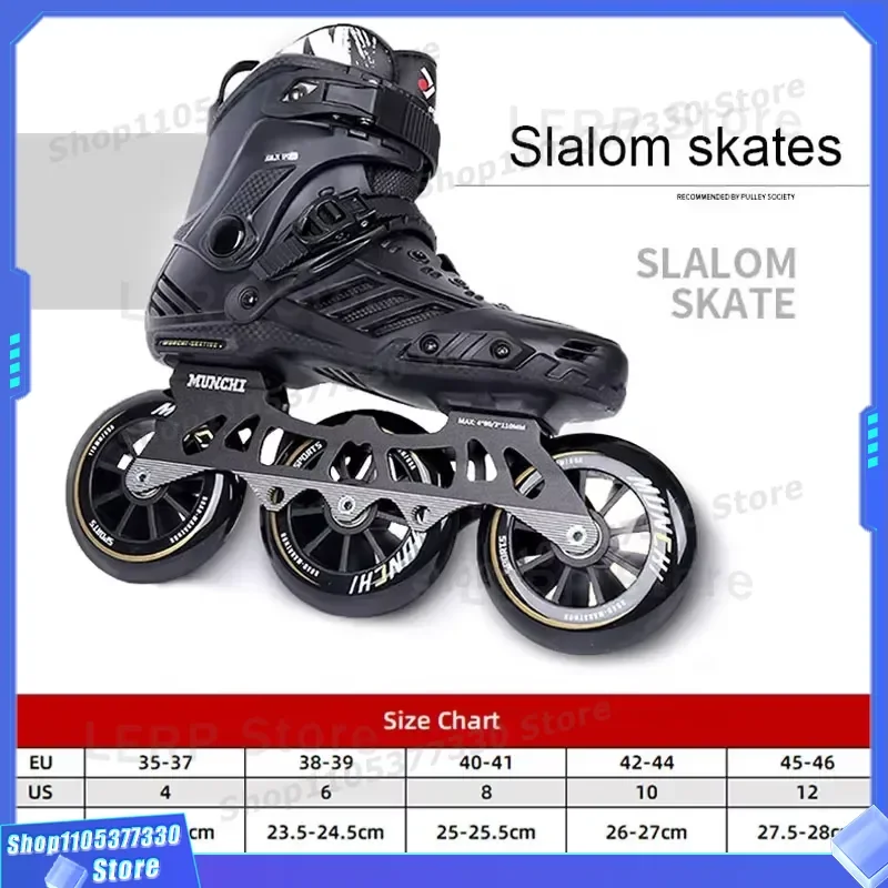 Professional Men Inline Speed Skates 3 Wheel High Quality Roller Shoes For Adult Male Straight Line Racing Skating Gear Adult