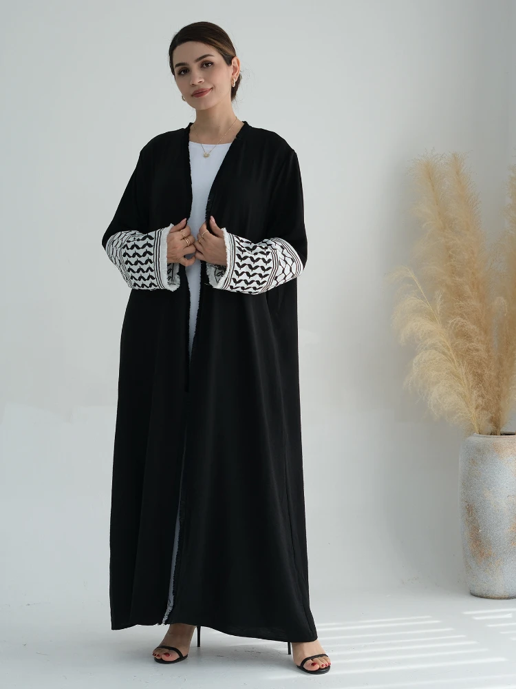 Eid Muslim Abaya for Women Mommy & Kids Dress Embroidery Abayas Cardigan Jalabiya Party Dresses Kaftan Vestidos Robe Jalabiya