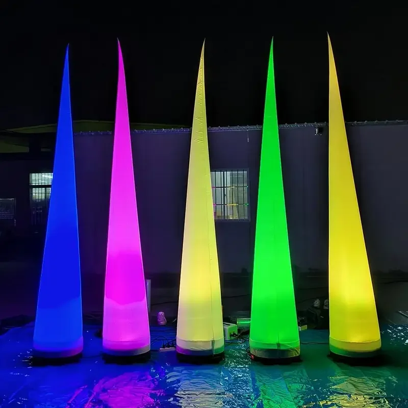 Inflatable Light stick with remote control bar party decorative lamp changeable to many colors suitable for wedding sites, event