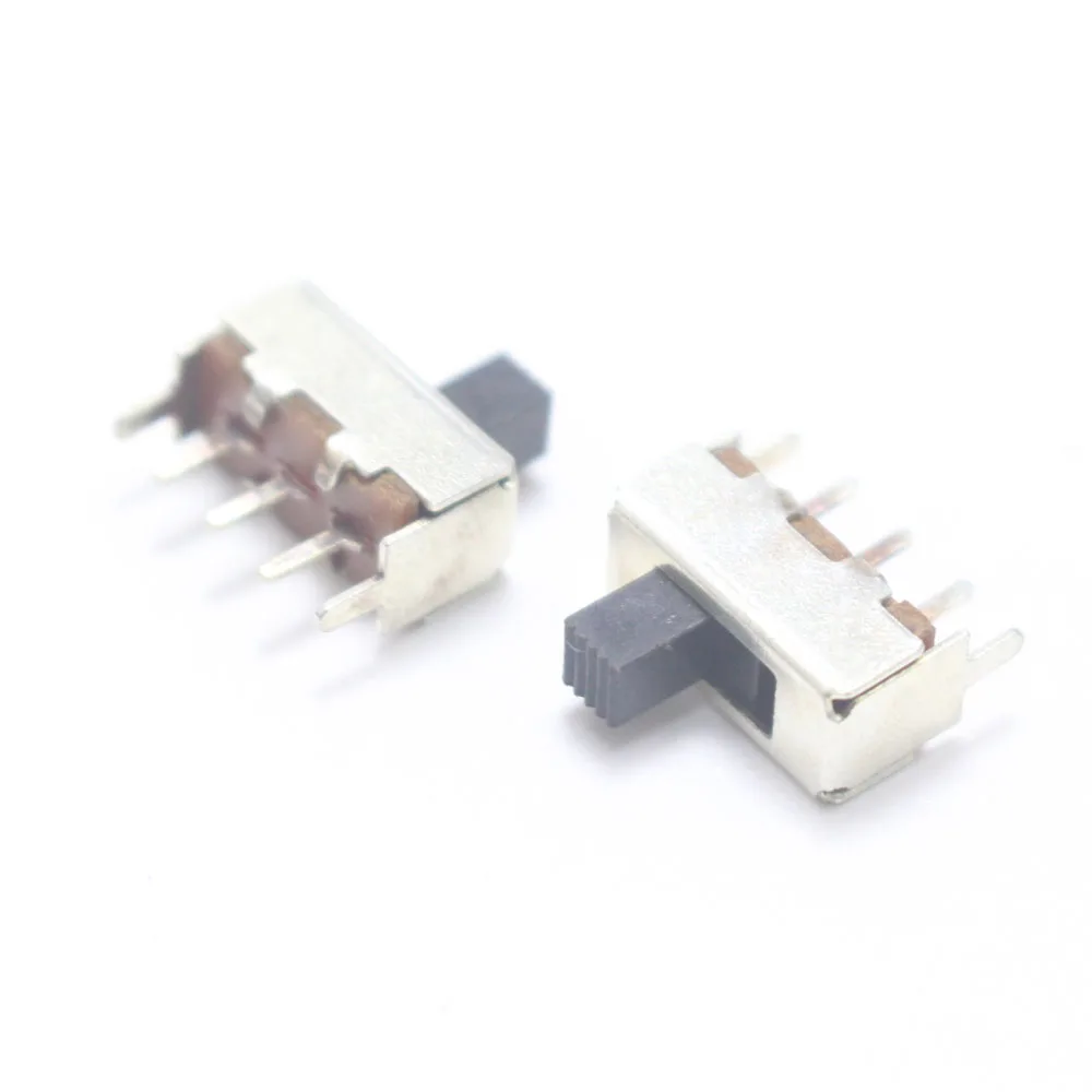 20PCS SS12D07 Toggle Switch On/ Off 3Pin Straight Pin Switchs 1P2T Handle High 4mm