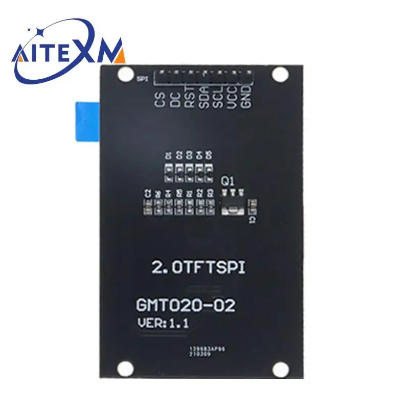 TFT Display 2.0 inch OLED LCD Drive IC ST7789V 240RGBx320 Dot-Matrix SPI Interface for Arduio Full Color LCD Display YANXD