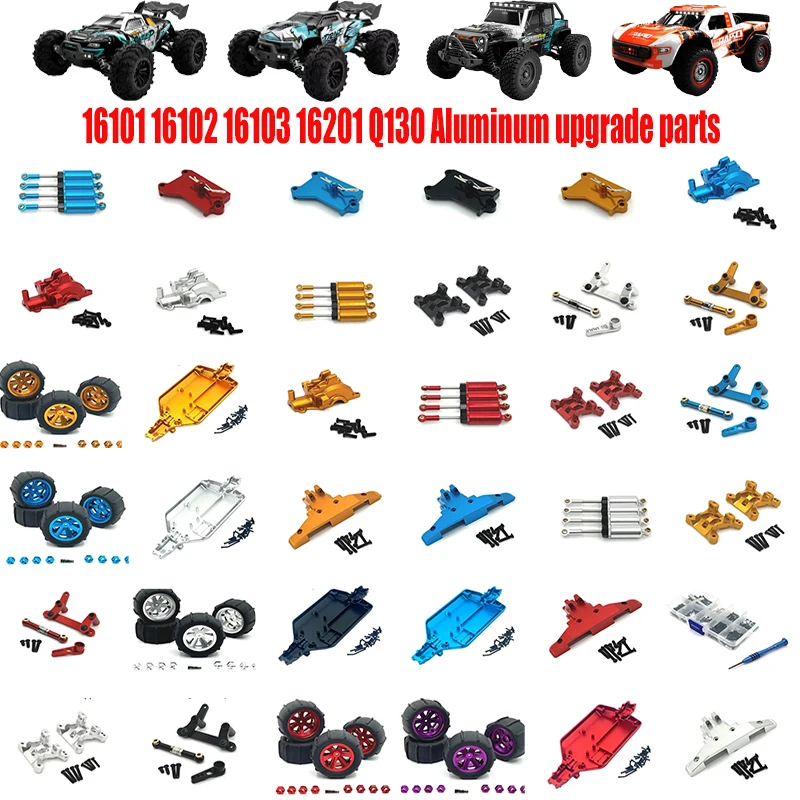 

SCY 16101 16102 16103 PRO 1:16 RC Car Aluminum Upgrade Metal Parts Steering Assembly Shock Absorbing Tire Chassis Wave Box Cover