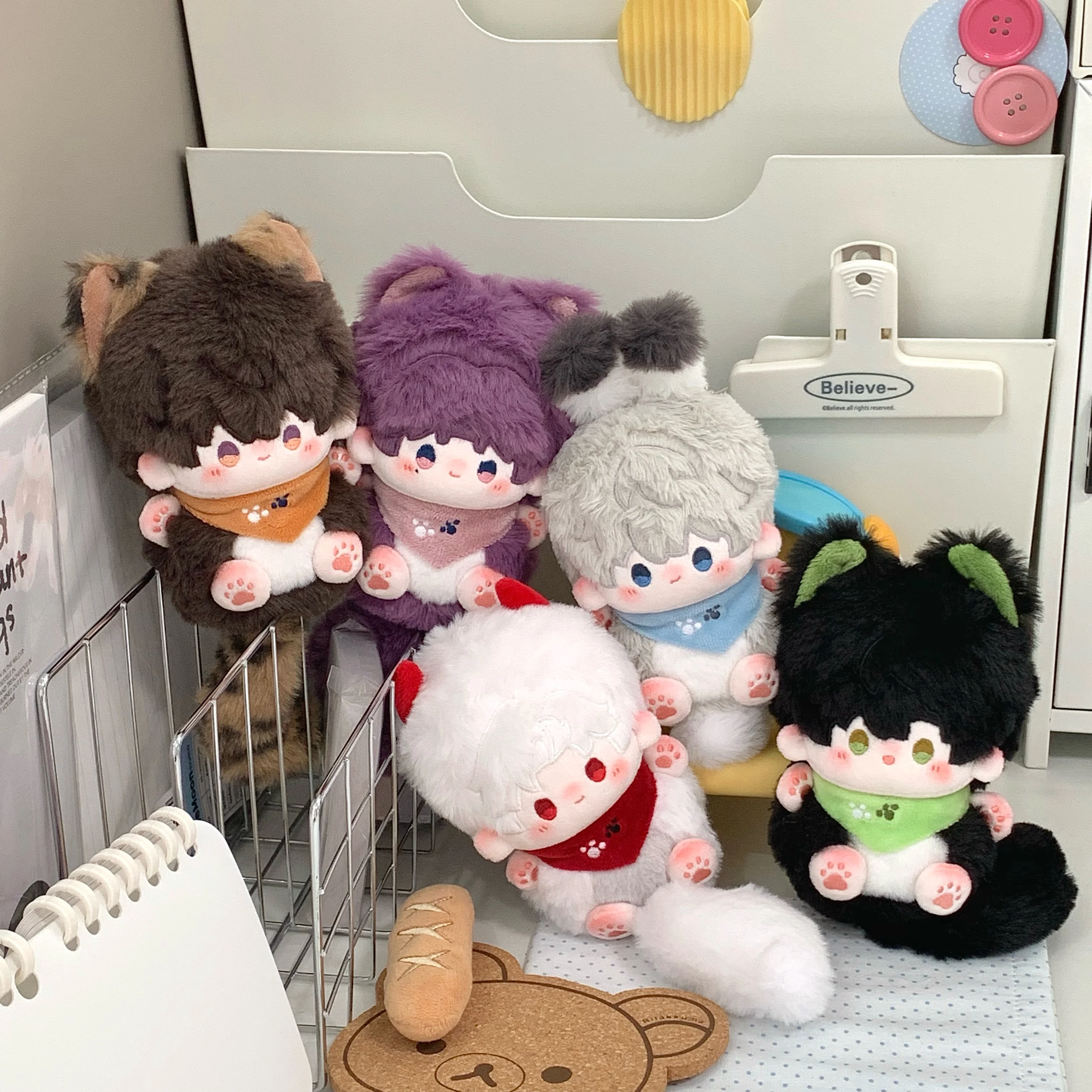 10cm Love and Deepspace Sylus Rafayel Zayne Xavier Caleb Stuffed Plushies Plush Doll Clothes Anime Game Keychain Bag Toy Kids Gi