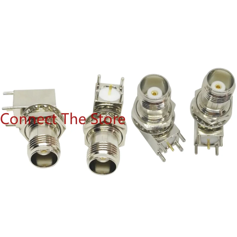 2PCS TNC-KWE RF Coaxial Connector High Frequency TNC Female Bend On PCB  TNC-KWHD  Seat 50 Ohms