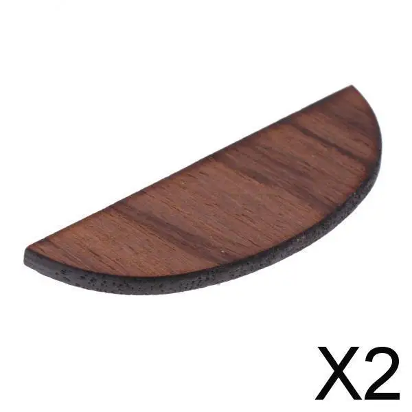 2x1 Piece Rosewood Guitar Heel Cover Plate for Guitar Luthier Semicircle