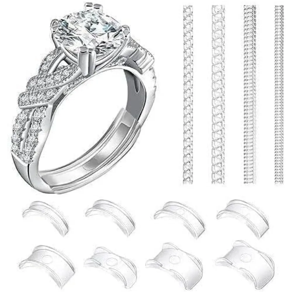 Invisible Ring Sizer Set for Loose Rings, Reducer, Resizer, and Ring Guards