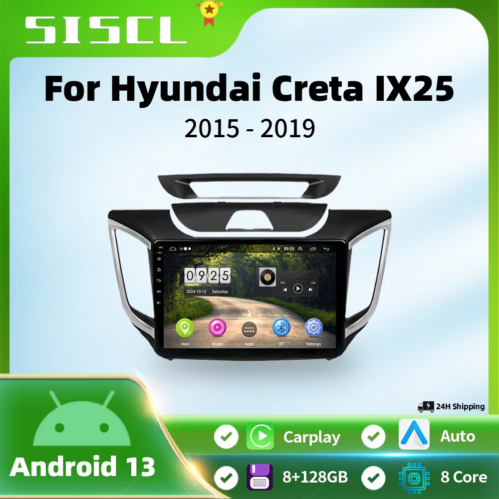 

SISCL WIFI For Hyundai Creta IX25 2015 - 2019 Car Radio Multimedia Video Player Navigation stereo Android No 2din 2 din dvd