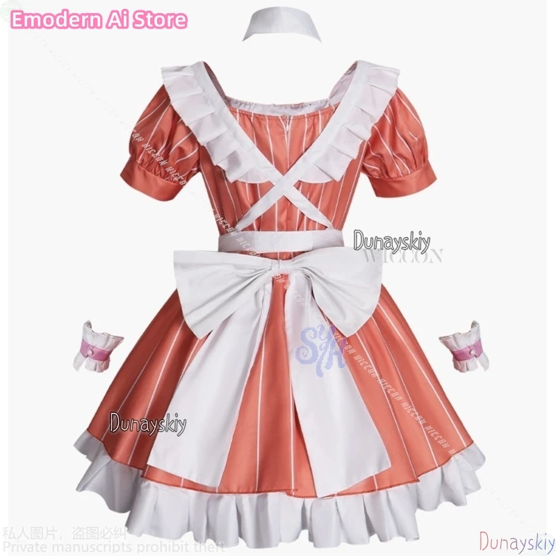 Uehara Ayumu كوسبلاي أنيمي لوفيليف AiScReam كوسبريفري كاواي زي الخادمة فستان كعكة برتقالية لطيف لوليتا لطيف للهالوين كوس #6
