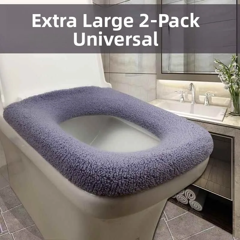 

Утолщенная квадратная накладка на унитаз универсального размера, с флисовой подкладкой, большой диаметр, большой размер, коврик для унитаза, чехол для унитаза большого размера