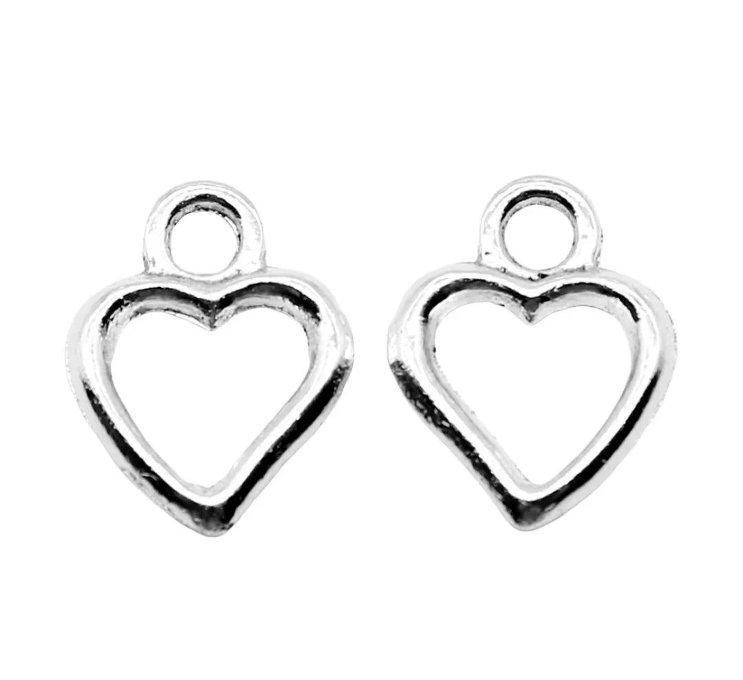 

80pcs 14x11mm Zinc alloy metal tibetan silver plated charm T1071 for jewelry making