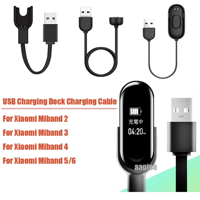 For Xiaomi Mi Band 7 6 5 4 3 2 miband 7 Smart Wristband USB Replacement Charging Cable Dock Charger