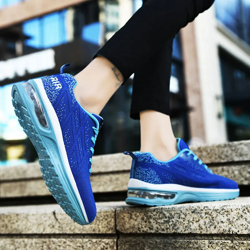 sneakers women running shoes air cushion comfortable breathable sports shoes outdoor walking footwears zapatillas de mujer