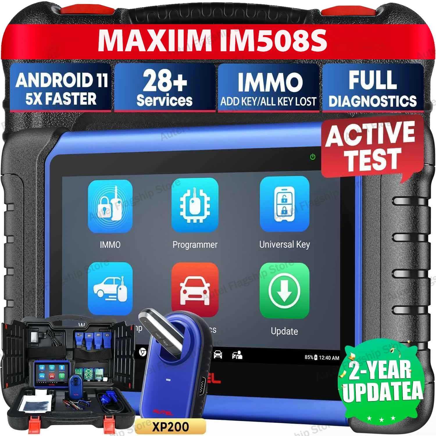

Автосканер Autel MaxiIM IM508S PRO IMMO для программирования ключей, OBD2-сканер, XP400PRO, универсальный программатор ключей, автомобильный сканер, аналог KM100