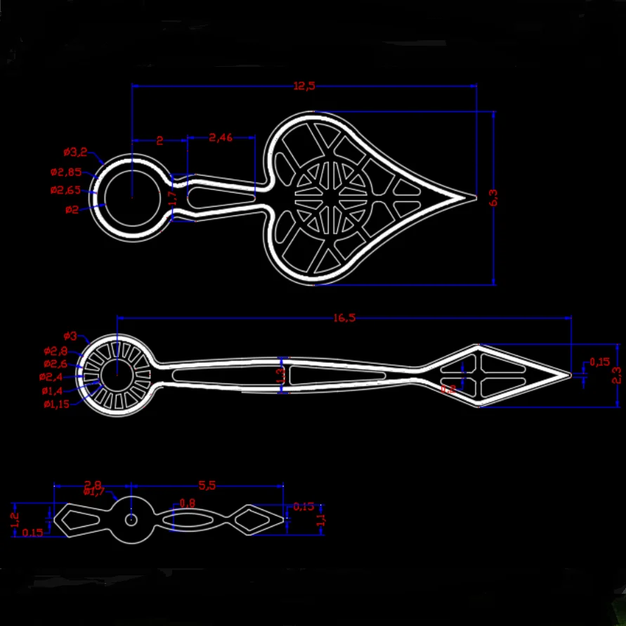 

New ST3600 Hands Multiple Colors For ETA 6497 6498 Tianjin ST3600 3621 Movement Advanced Watch Accessories BZ0430-26