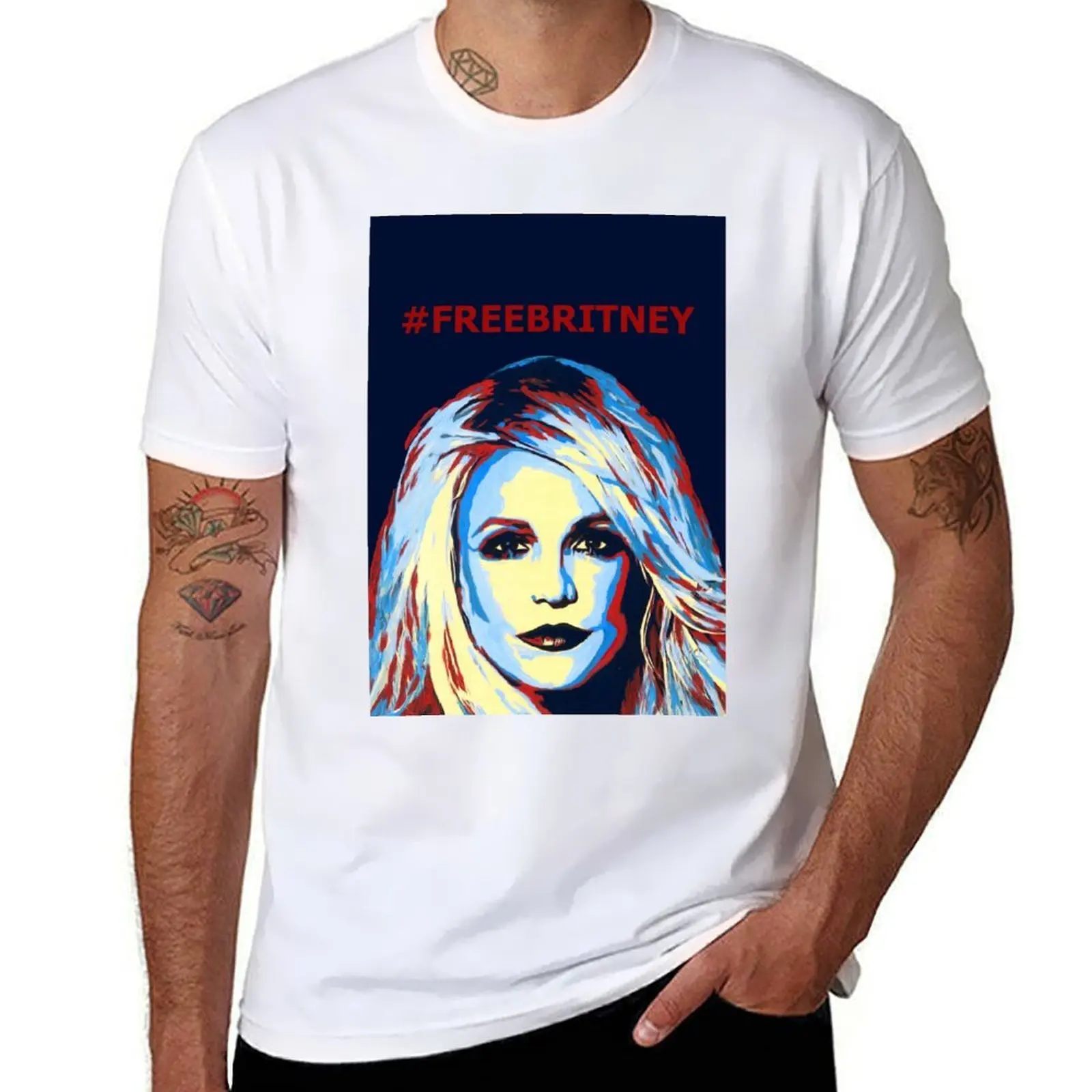 

FREEBRITNEY T-Shirt anime tshirt t shirts for man cotton funny T-Shirt