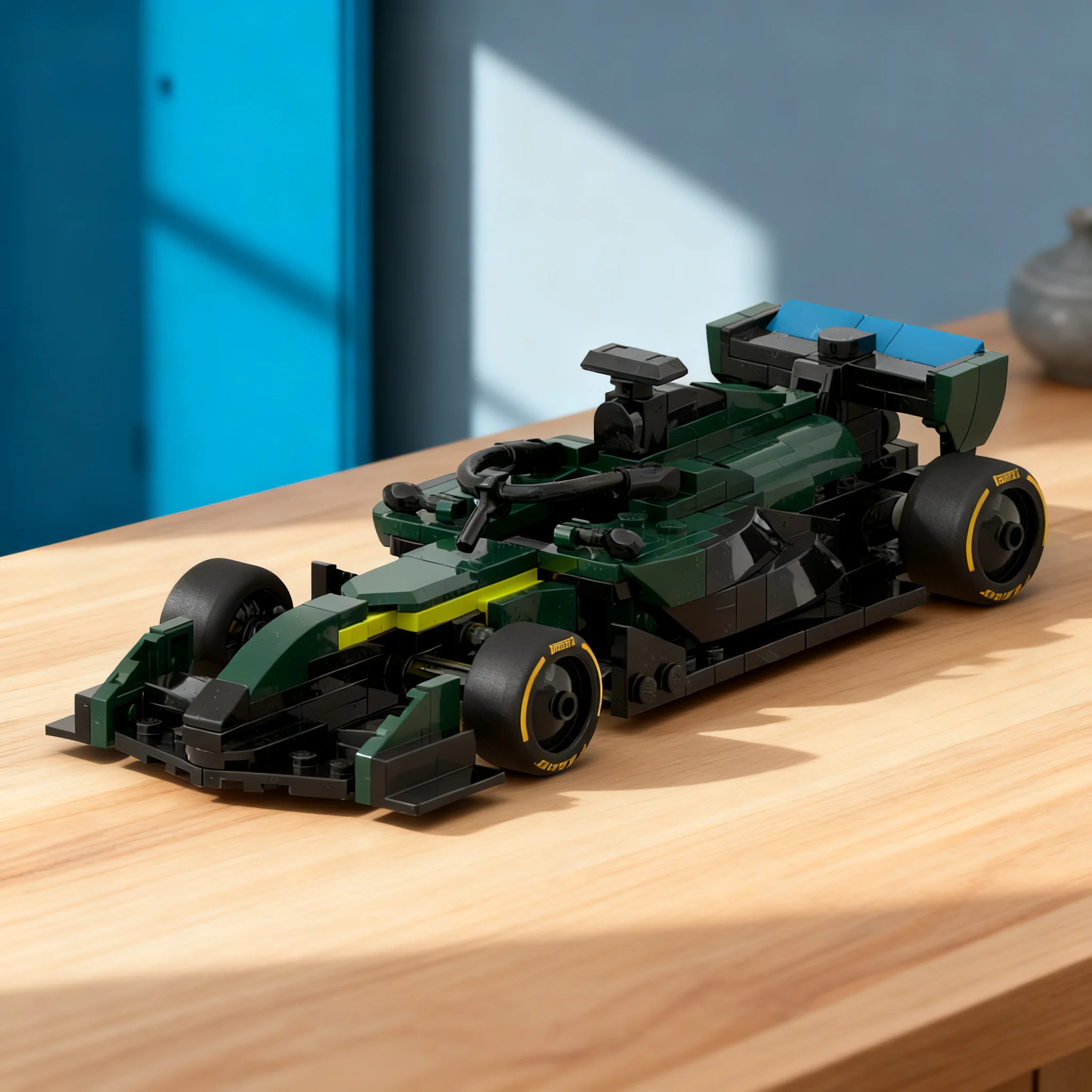 257ピース-moc-アストンマーティン-amr26-f1-シティチャンピオンズモデル-組み立てブロック-おもちゃ-組み立てキット-クリスマスギフト-誕生日プレゼント-子供向け-diy
