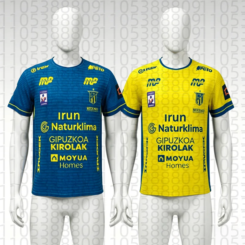 IRUDEK Bidasoa Irun 2026 Asobal España Nueva Camiseta Moderna Cómoda de Secado Rápido para Niños Unisex Estilo Europeo - Padre-Hijo