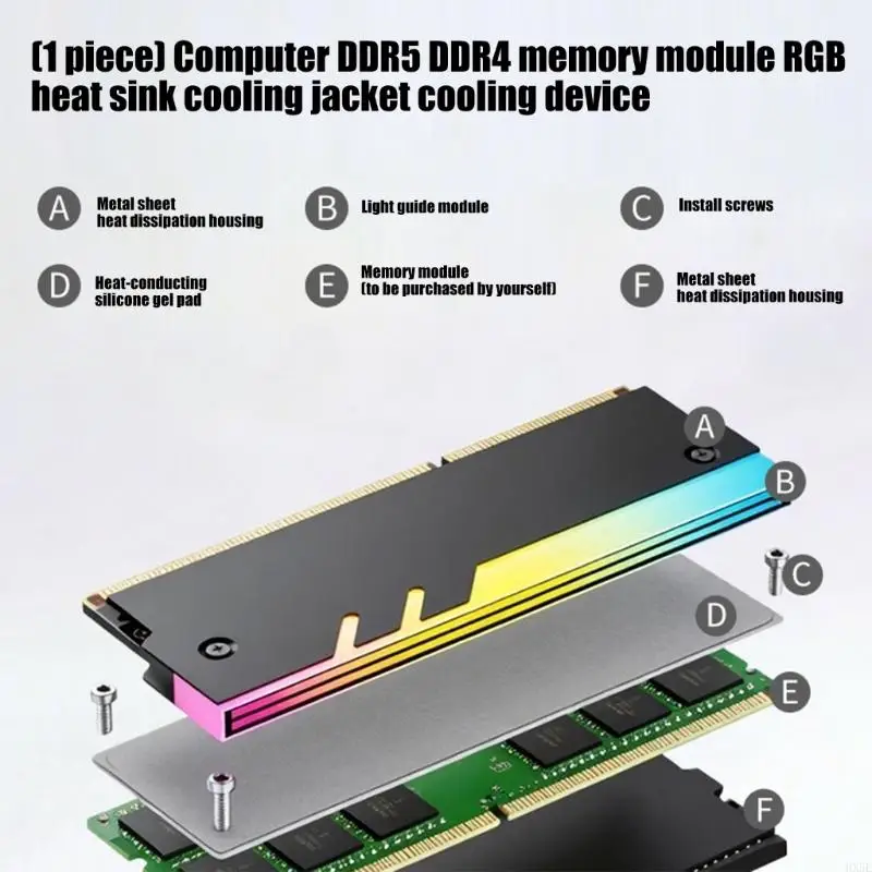 Metal RAMs Coolers Heatsink With ARGB Effects Supporting DDR5 DDR4 DDR3 DDR2 Memory For High End Gaming Rigs HX5E