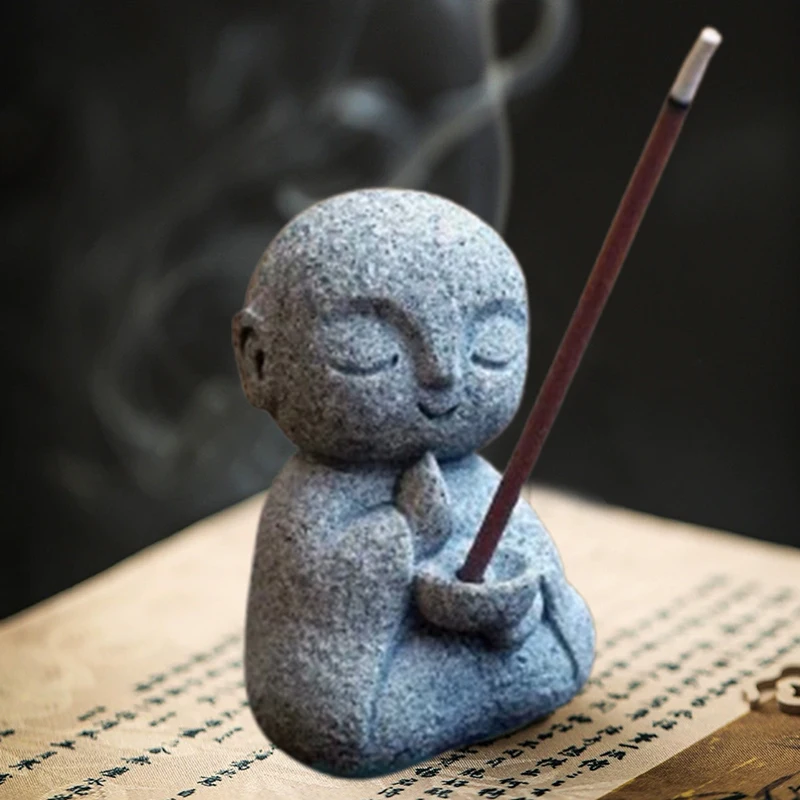 لطيف الراهب الياباني كيوتو النمذجة الجاهزة خزان الأسماك حوض السمك بونساي مع ديكور المنزل الروائح الديكور #5