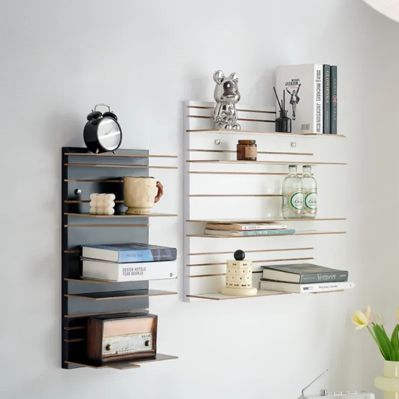 

Living Room Wall Hangs Multi-functional Storage Stand Contracted Household Bookshelf In Ancient Wooden Multilayer Magazine Rack