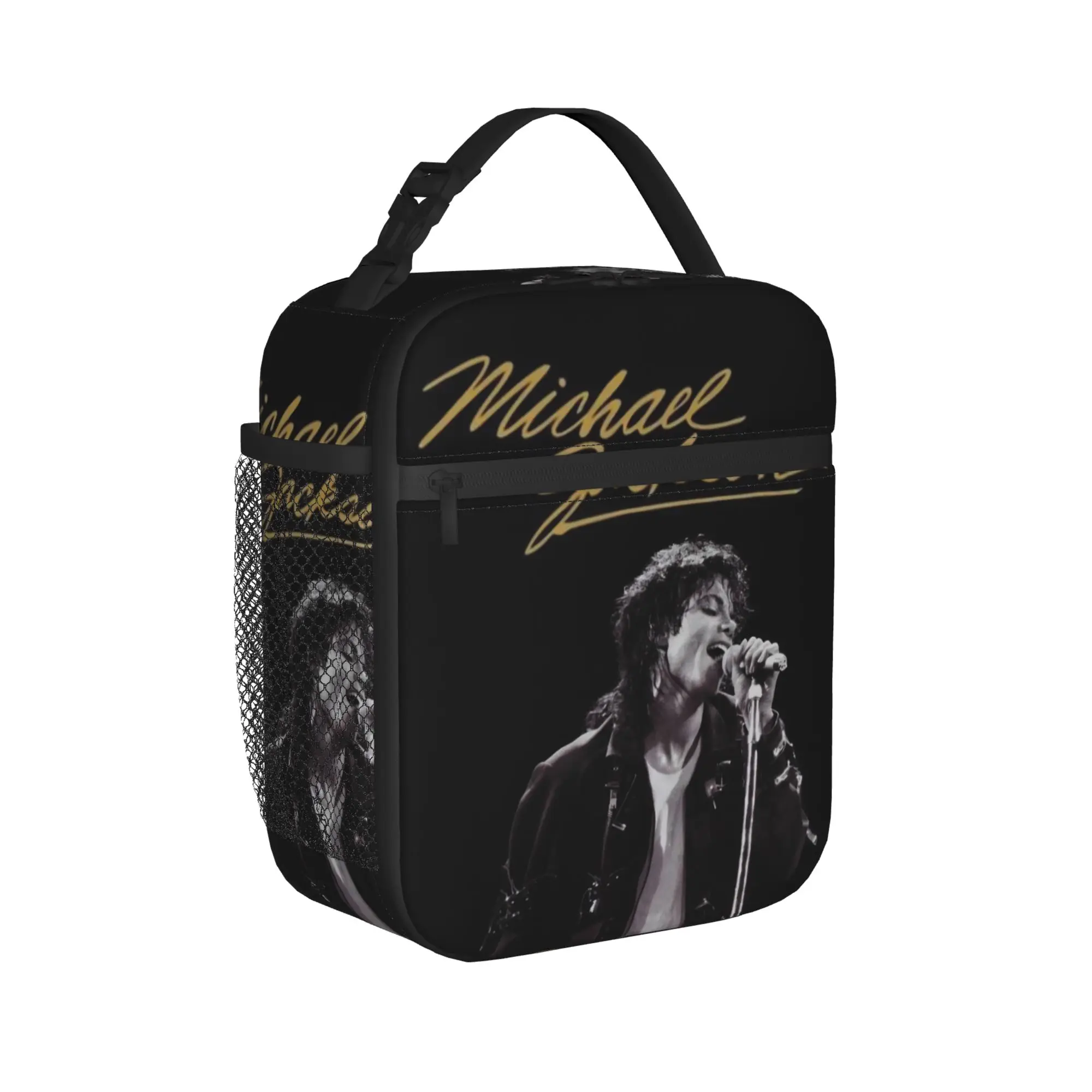 Isolierte Lunchtaschen Singer Michael Jacksons MJ Tour 2026 Merch Food Box INS Trendige Thermo-Kühlbox für die Schule – Detail 2