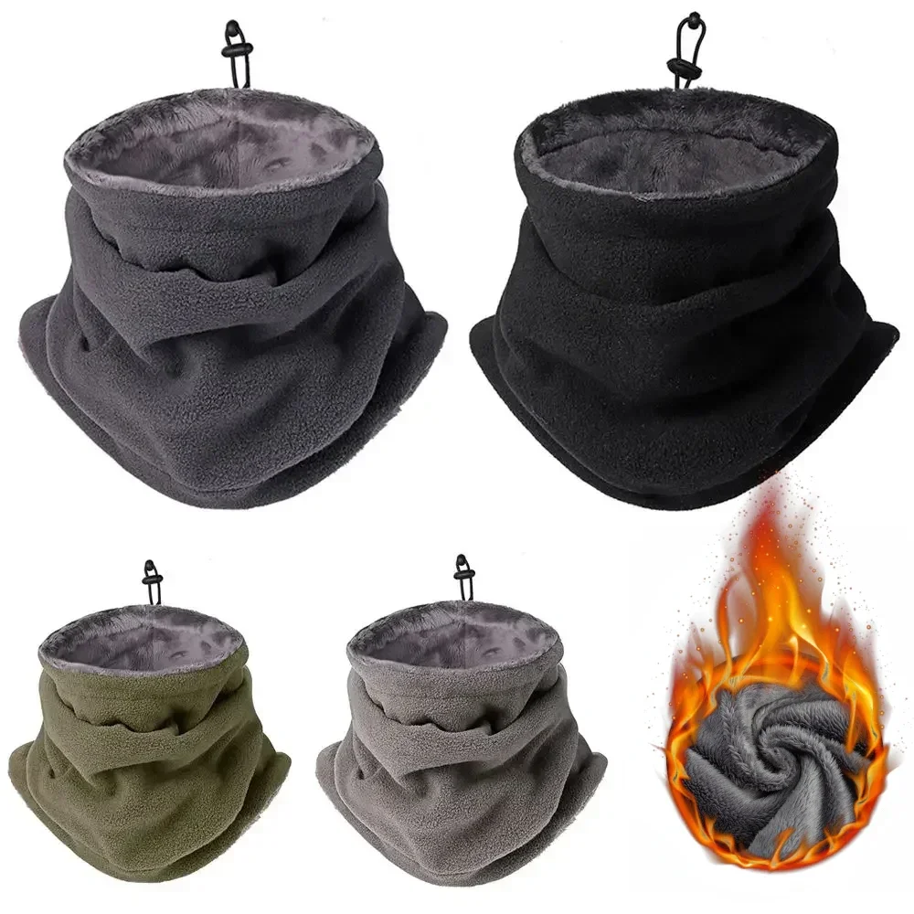 Winter Warm Ski Mask Men Bandana Fleece Neck Warmer Gaiter Windproof Scarf Camping Hiking Balaclava Fishing Cycling Face Mask