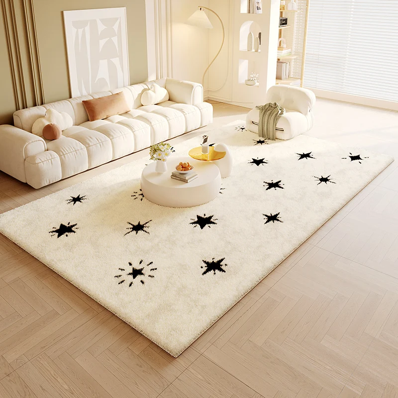 

VIKAMA Simple Light Luxury Ins Style Living Room Sofa Coffee Table Carpet Bedside Window Floor Mat Home Decoration Summer