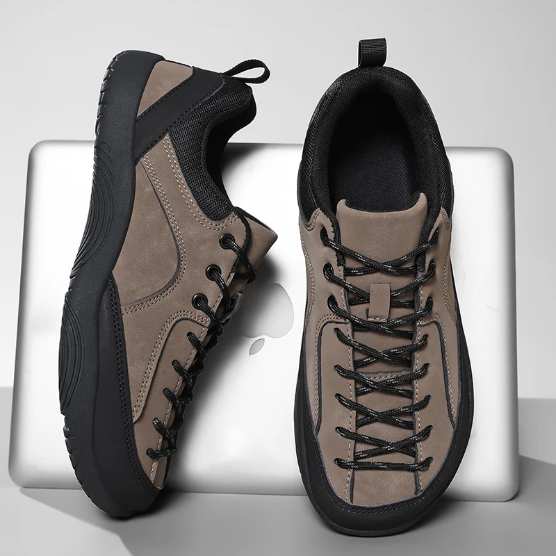 Outdoor Men Casual Sneakers Minimalist Wide Toe Barefoot Shoes Lightweight Zero Soles Walking Hiking Shoes Couple Climbing Shoes image 3