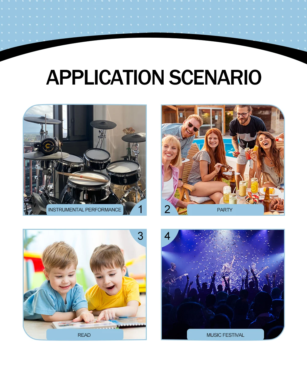 غطاء للأذنين إلكتروني للصيد والرماية مع تضخيم صوت 25 ديسيبل لحماية الأذن الكهربائية ومواد ABS للحد من الضوضاء