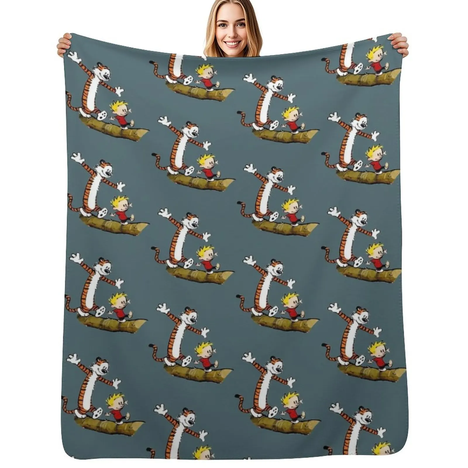 

Calvin Hobbes Throw Blanket Flannel Fleece Soft Warm Throw Blanket